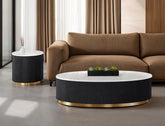 Virden Oval Cocktail Table Model Fm47000Bk-Co By Furniture Of America